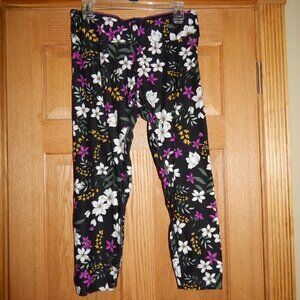Women's Size XL CALVIN KLEIN Performance Exercise Yoga Pants Leggings Floral